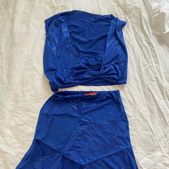 Cou Cou Upsala skirt and top. Beetle Blue set. - Picture 4 of 4